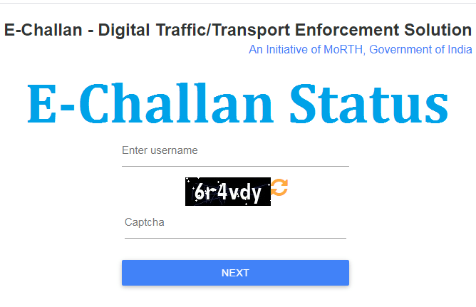 e-challan status