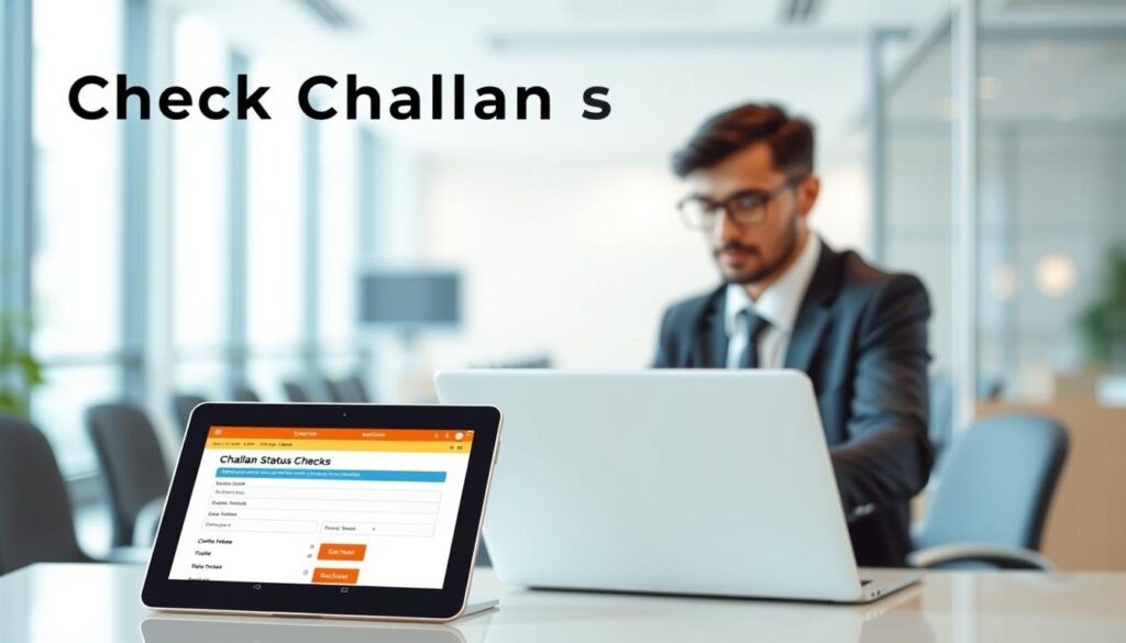 check challan status process